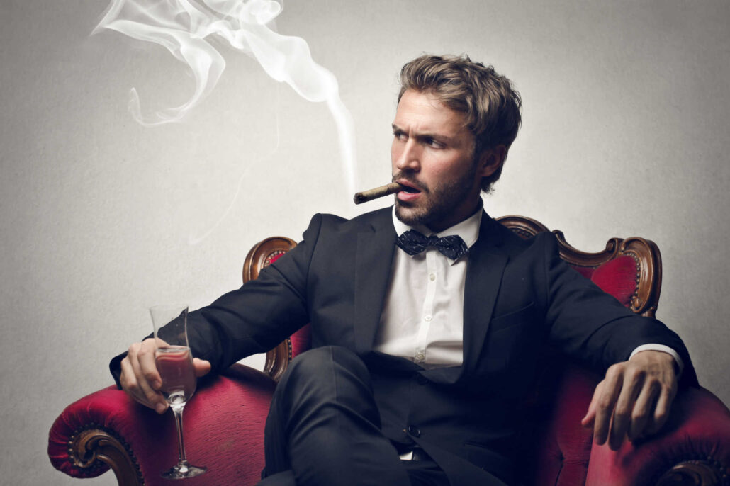Man-smoking-a-cigar