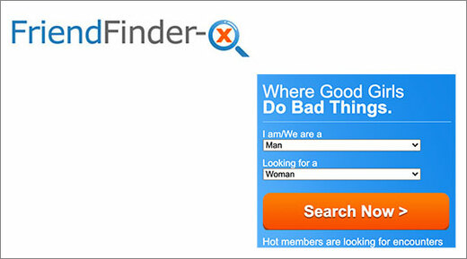 Friend Finder-X logo and screenshot