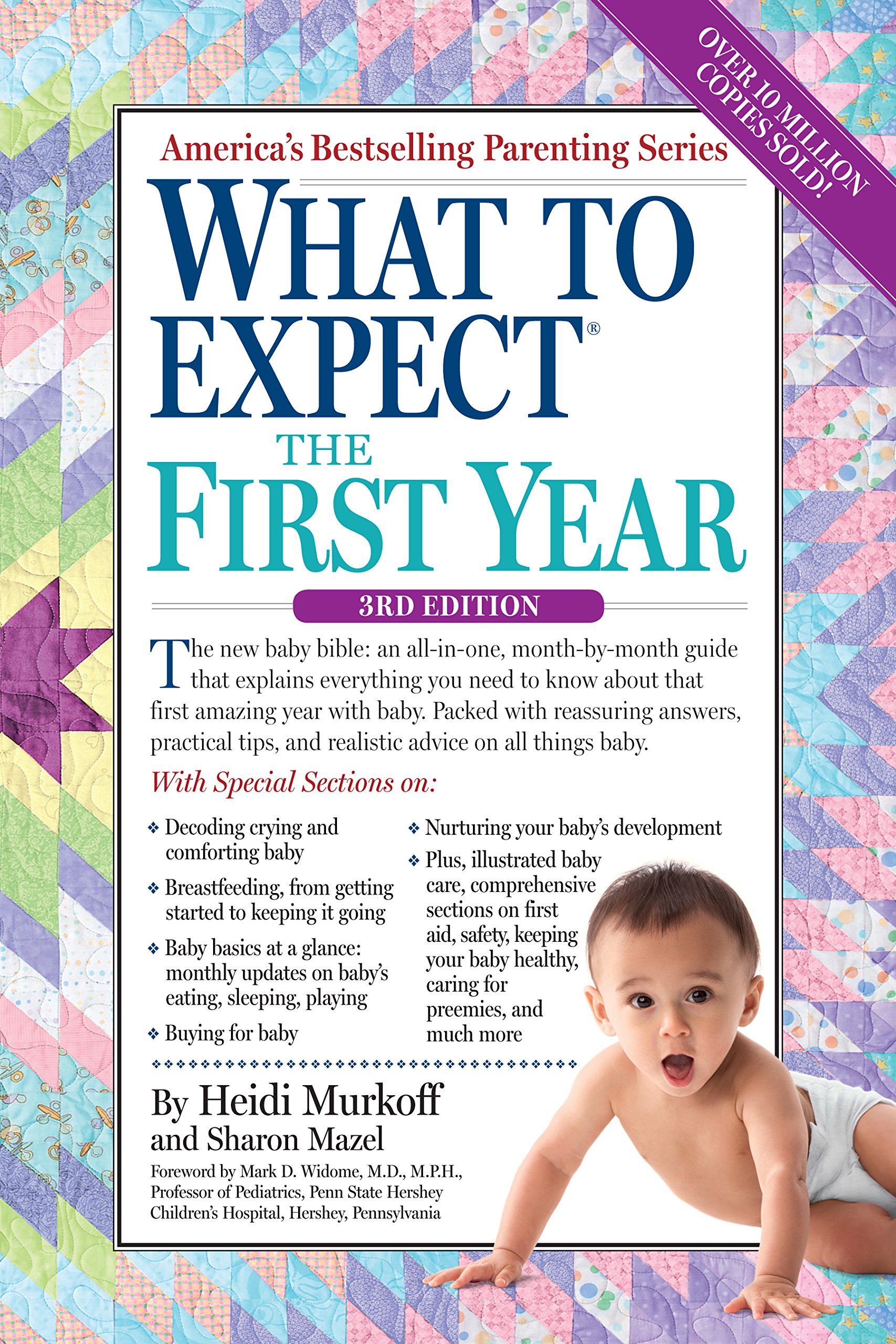 Book cover of "What to Expect the First Year" by Heidi Murkoff.